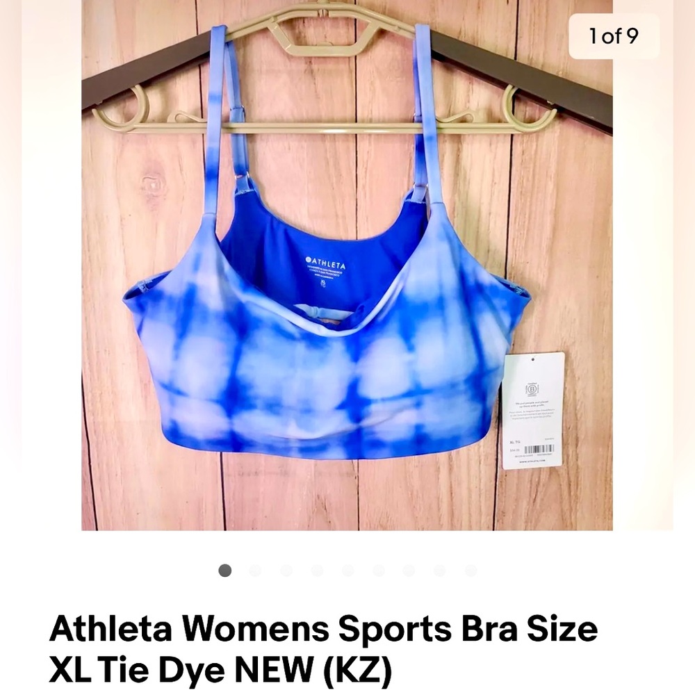 Athleta tie dye sports bra